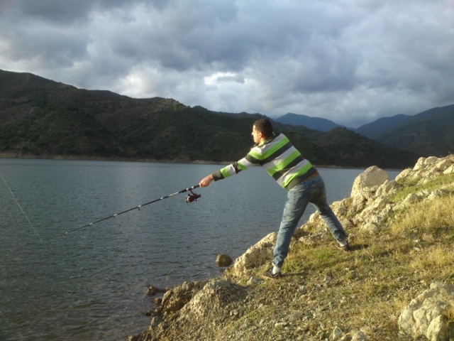  pesca na barragem de Concepción 